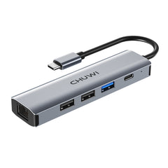 CHUWI Adaptador multipuerto HUB USB-C | Cargador USB-C a HDMI +USB3.0+USB2.0+ SD/TF