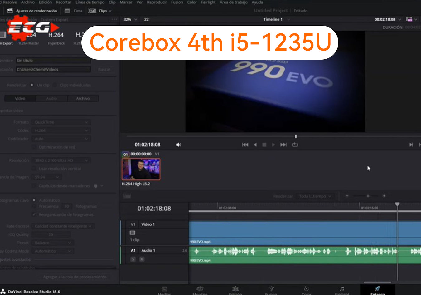 Corebox 4th i5-1235U: El Camionero Geek lo abre y prueba para editar videos